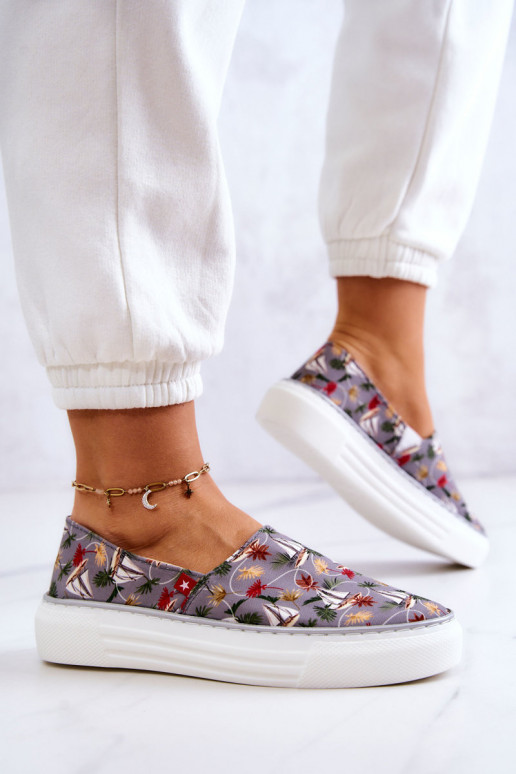 Sporta apavi Slip On Memory Foam Big Star JJ276015 Pelēkas krāsas Sporta apavi Slip On Memory Foam Big Star JJ276015 Pelēkas krāsas