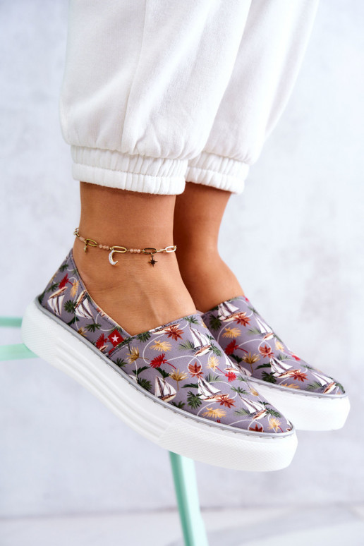 Sporta apavi Slip On Memory Foam Big Star JJ276015 Pelēkas krāsas Sporta apavi Slip On Memory Foam Big Star JJ276015 Pelēkas krāsas