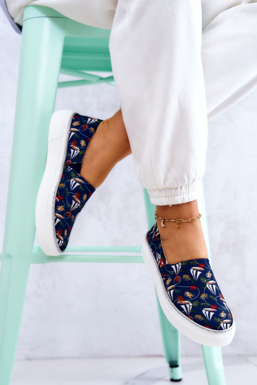 Sporta apavi Slip On Memory Foam Big Star JJ276016 tumši zilas krāsas Sporta apavi Slip On Memory Foam Big Star JJ276016 tumši zilas krāsas