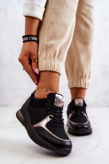 Stilīgasrni sporta apavi Sneakers modeļa apavi melnas krāsas Danielle
