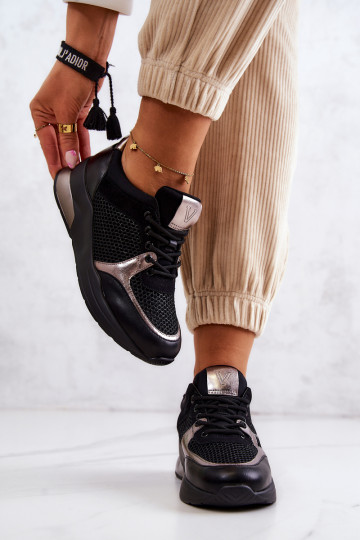 Stilīgasrni sporta apavi Sneakers modeļa apavi melnas krāsas Danielle 2