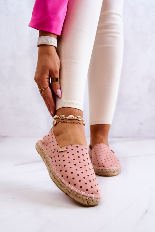 espadrilles ar punktiņiem Big Star JJ274869 Rozā krāsas espadrilles ar punktiņiem Big Star JJ274869 Rozā krāsas