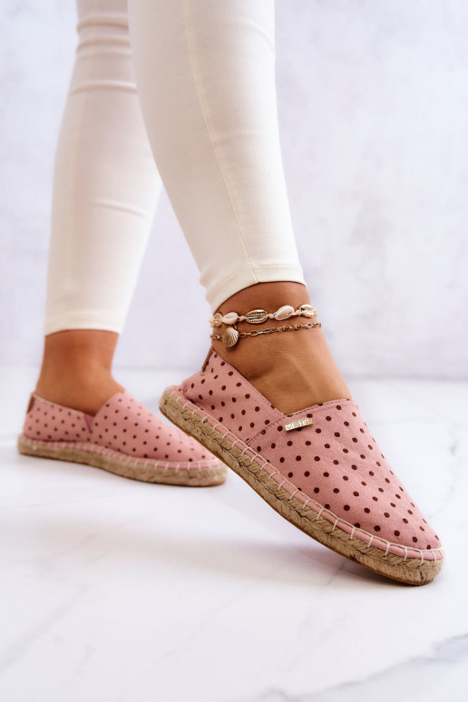 espadrilles ar punktiņiem Big Star JJ274869 Rozā krāsas espadrilles ar punktiņiem Big Star JJ274869 Rozā krāsas