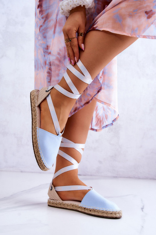 Šņorējamas espadrilles Big Star JJ274863 Zilas krāsas