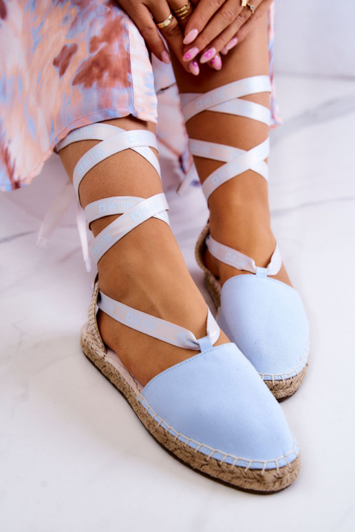 Šņorējamas espadrilles Big Star JJ274863 Zilas krāsas
