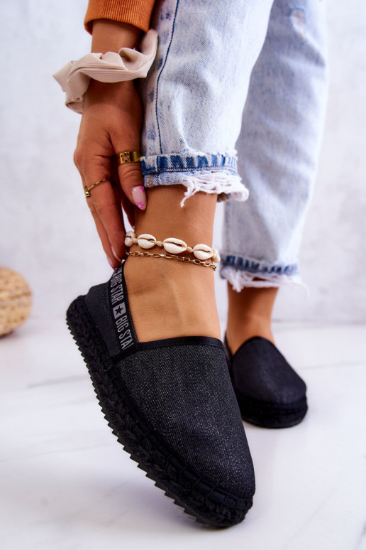 Auduma espadrilles Big Star JJ274878 melnas krāsas Auduma espadrilles Big Star JJ274878 melnas krāsas