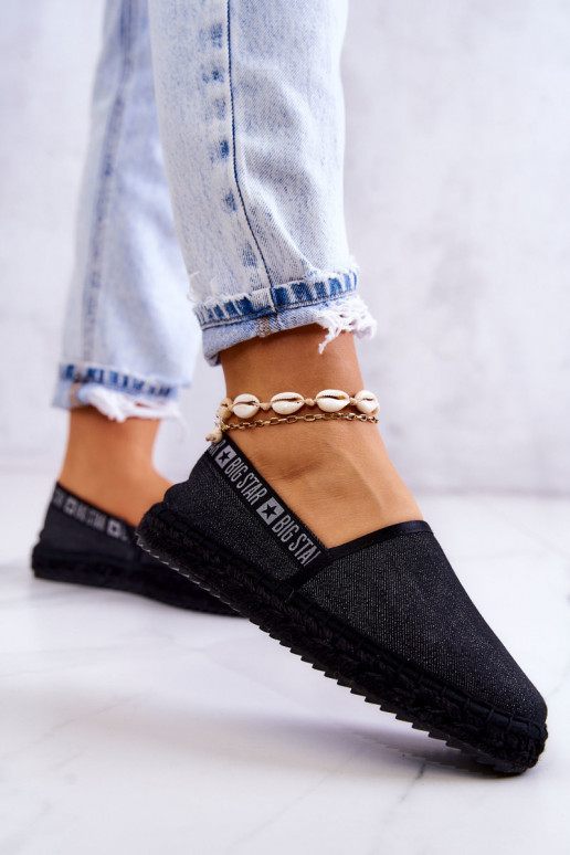Auduma espadrilles Big Star JJ274878 melnas krāsas Auduma espadrilles Big Star JJ274878 melnas krāsas