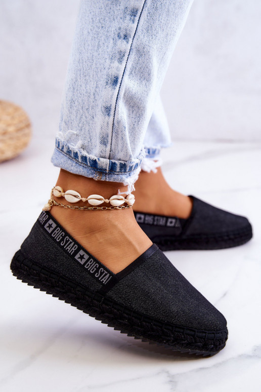 Auduma espadrilles Big Star JJ274878 melnas krāsas Auduma espadrilles Big Star JJ274878 melnas krāsas