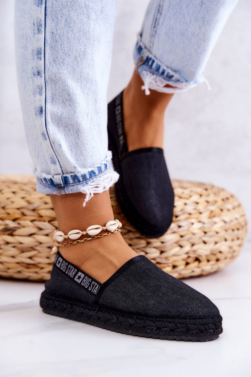 Auduma espadrilles Big Star JJ274878 melnas krāsas Auduma espadrilles Big Star JJ274878 melnas krāsas