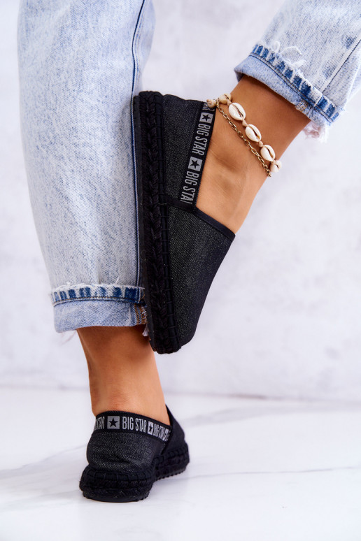Auduma espadrilles Big Star JJ274878 melnas krāsas Auduma espadrilles Big Star JJ274878 melnas krāsas