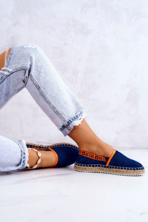Auduma espadrilles Big Star JJ274877 tumši zilas krāsas Auduma espadrilles Big Star JJ274877 tumši zilas krāsas