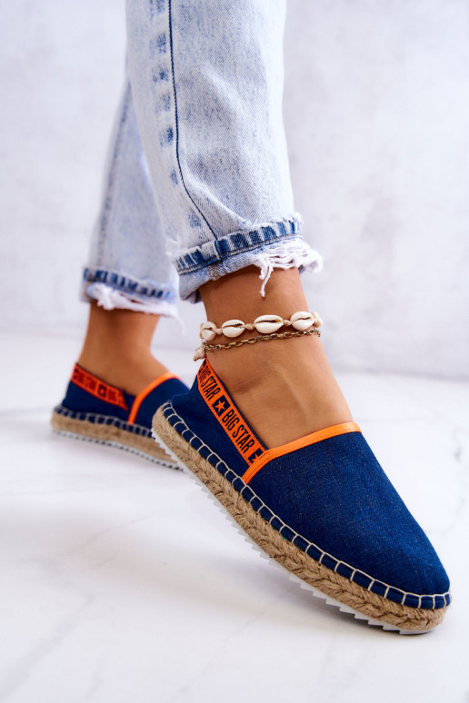 Auduma espadrilles Big Star JJ274877 tumši zilas krāsas Auduma espadrilles Big Star JJ274877 tumši zilas krāsas