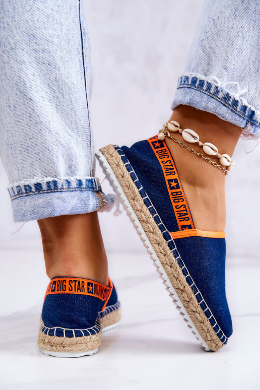 Auduma espadrilles Big Star JJ274877 tumši zilas krāsas Auduma espadrilles Big Star JJ274877 tumši zilas krāsas
