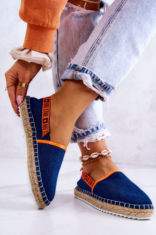 Auduma espadrilles Big Star JJ274877 tumši zilas krāsas Auduma espadrilles Big Star JJ274877 tumši zilas krāsas