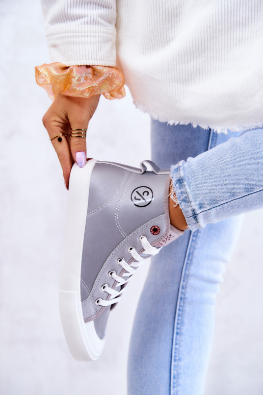 tõmblukuga Cross Jeans JJ2R4057C Pelēkas krāsas