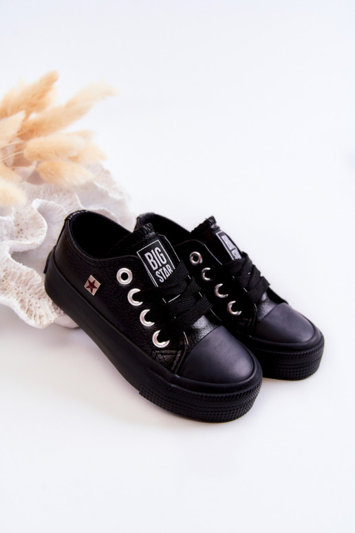 Bērnu apavi brīvā laika apavi BIG STAR JJ374311 melnas krāsas