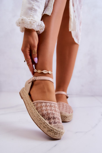 espadrilles ar sprādzītēm Nude Charlene 2