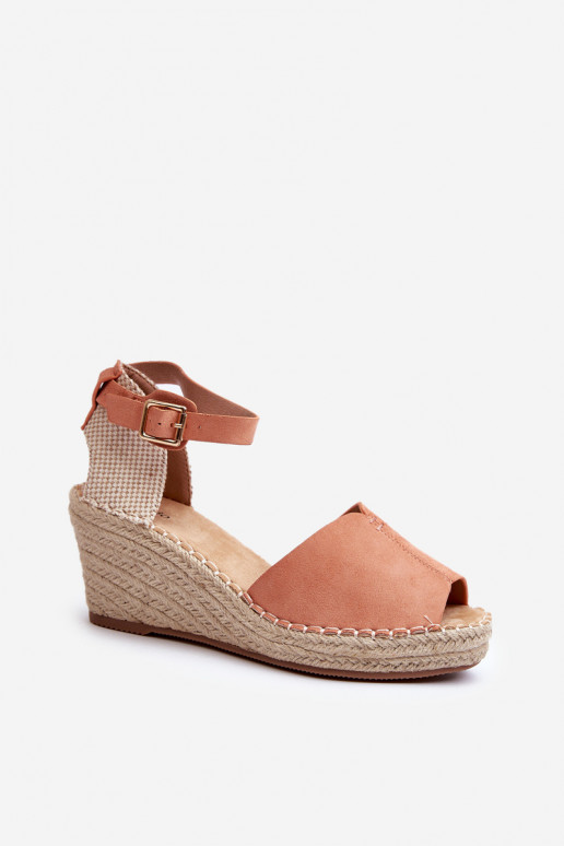 Ērtas ar platformus basenes Gaiši sārtas krāsas Dellia