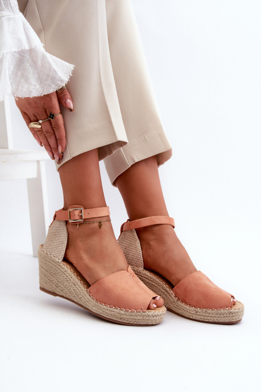 Ērtas ar platformus basenes Gaiši sārtas krāsas Dellia