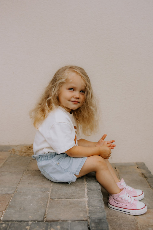 Bērnu apavi tõmblukuga Rozā krāsas Mona