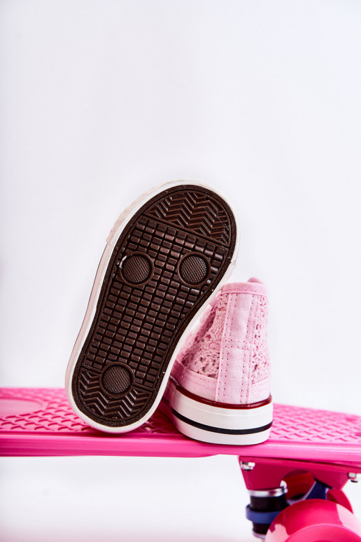 Bērnu apavi tõmblukuga Rozā krāsas Mona