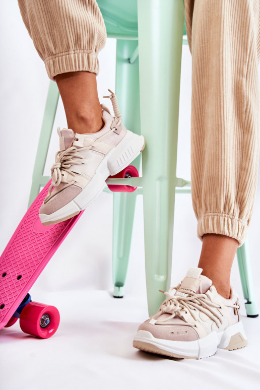 Sneakers modeļa apavi Sportiska stila apavi brūnas krāsas Someday