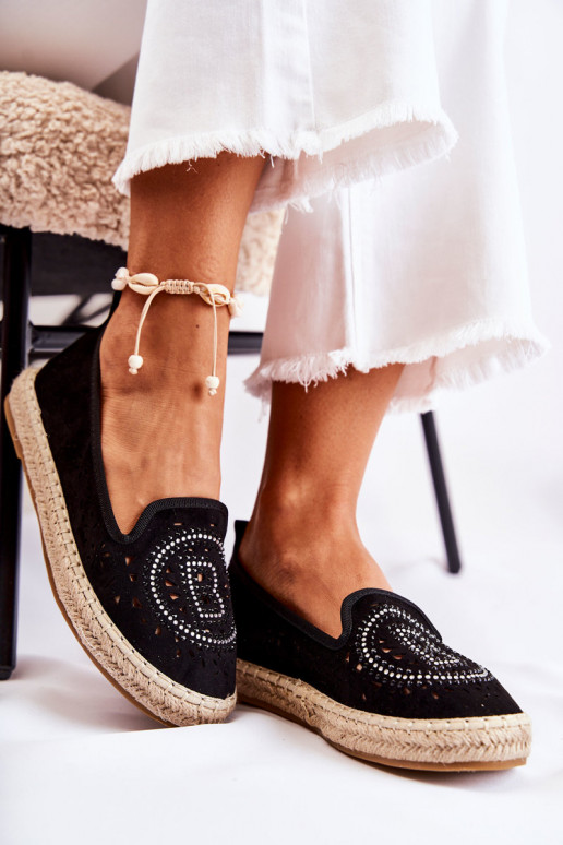 espadrilles melnas krāsas Meredith espadrilles melnas krāsas Meredith