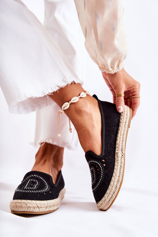 espadrilles melnas krāsas Meredith espadrilles melnas krāsas Meredith
