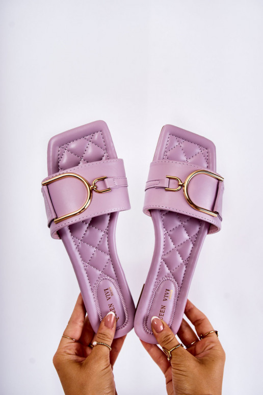 Klasiska modeļa Čības ar ornamentiem violetās krāsas Shilla Klasiska modeļa Čības ar ornamentiem violetās krāsas Shilla