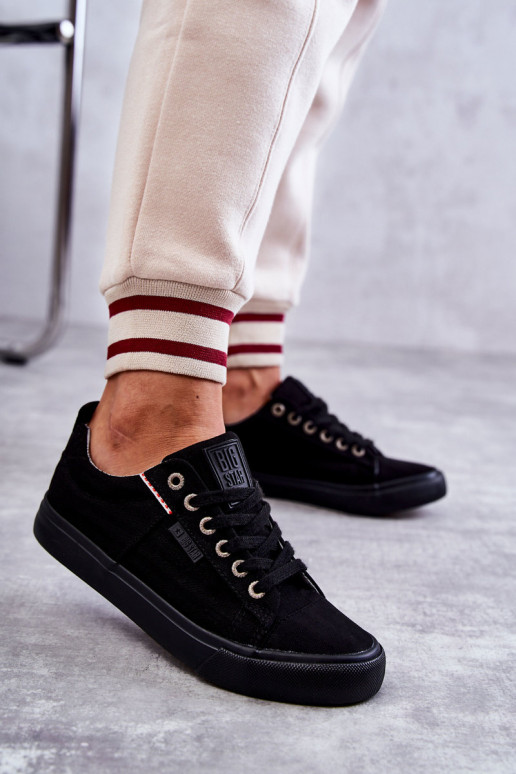 Auduma brīvā laika apavi Big Star KK274004 melnas krāsas