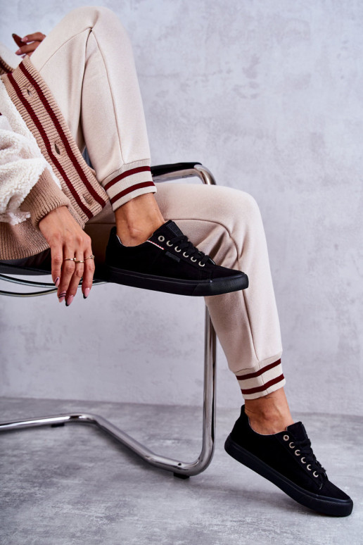 Auduma brīvā laika apavi Big Star KK274004 melnas krāsas