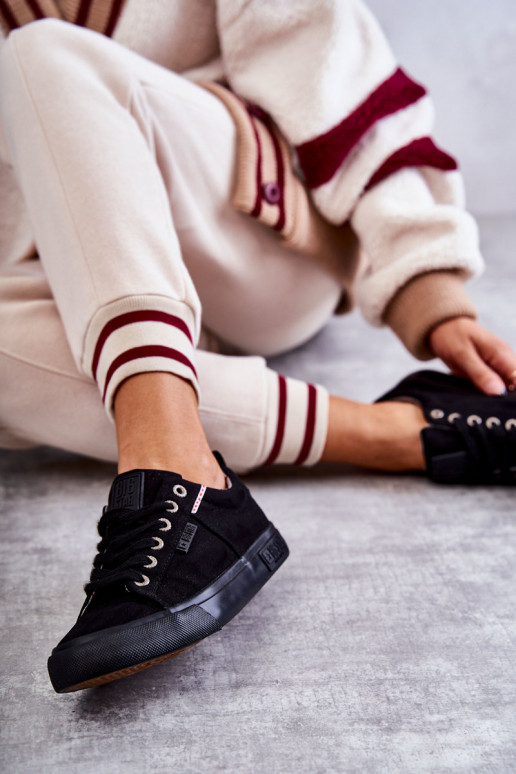 Auduma brīvā laika apavi Big Star KK274004 melnas krāsas