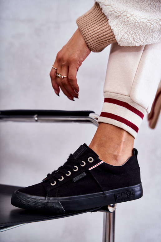 Auduma brīvā laika apavi Big Star KK274004 melnas krāsas