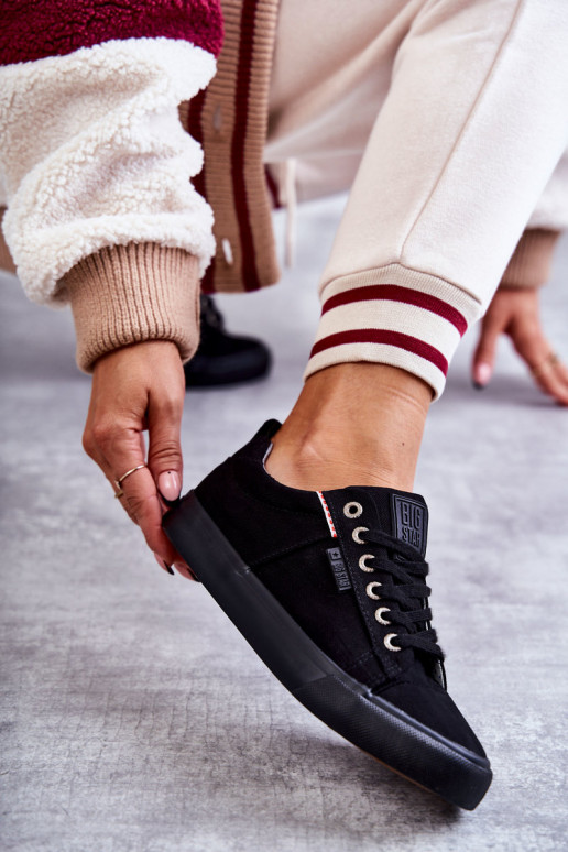 Auduma brīvā laika apavi Big Star KK274004 melnas krāsas