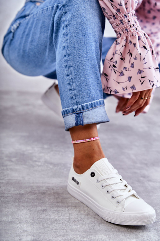 sporta apavi ar līdzenu zoli Big Star KK274010 baltas krāsas