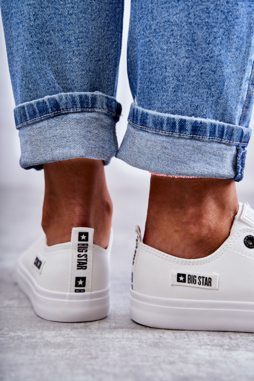 sporta apavi ar līdzenu zoli Big Star KK274010 baltas krāsas