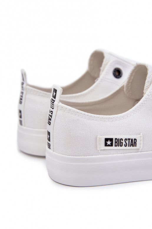 Auduma brīvā laika apavi Big Star KK174006 baltas krāsas Auduma brīvā laika apavi Big Star KK174006 baltas krāsas