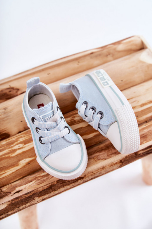 Bērnu apavi Auduma brīvā laika apavi BIG STAR KK374053 Zilas krāsas