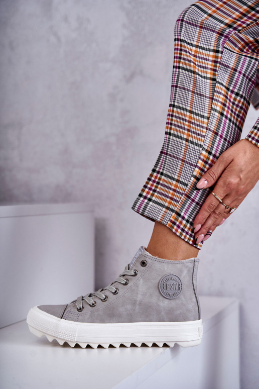 sieviešu puszābaki Big Star siltināti Pelēkas krāsas EE274114