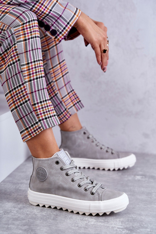 sieviešu puszābaki Big Star siltināti Pelēkas krāsas EE274114