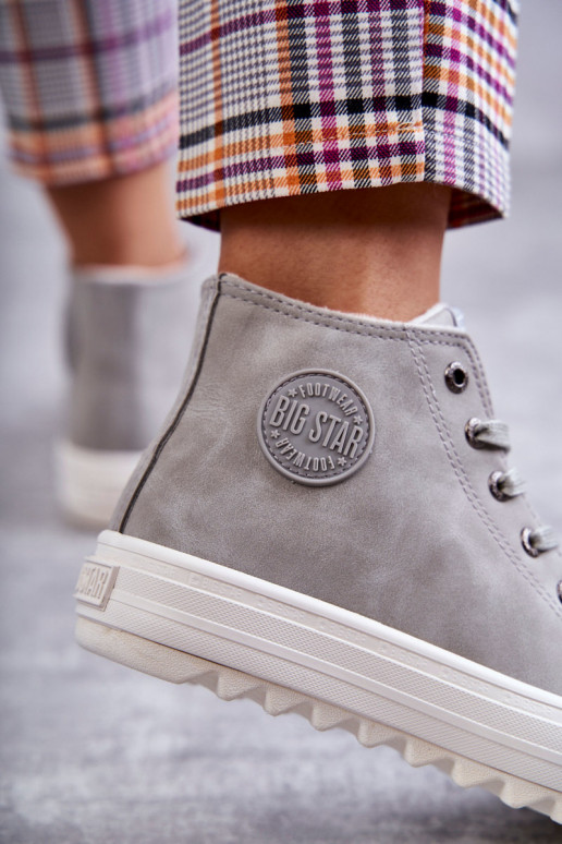 sieviešu puszābaki Big Star siltināti Pelēkas krāsas EE274114