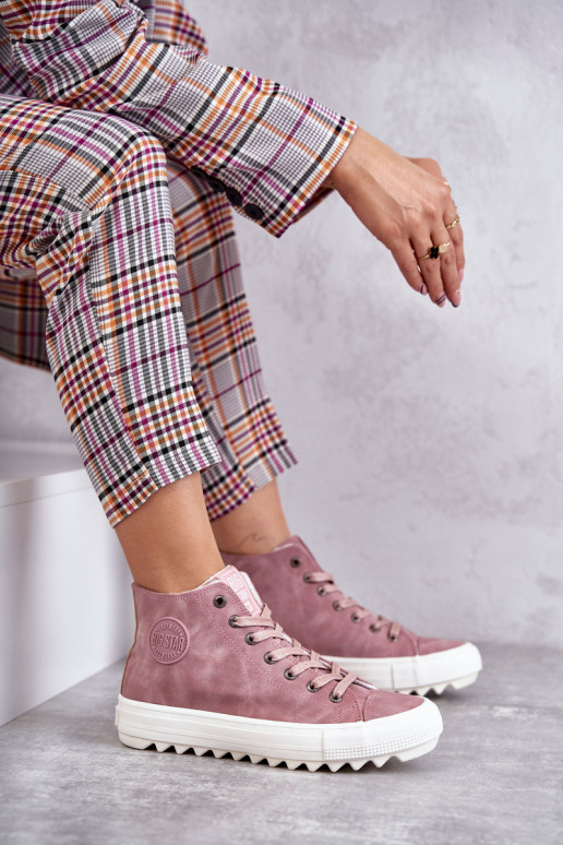 sieviešu puszābaki Big Star siltināti Rozā krāsas EE274113