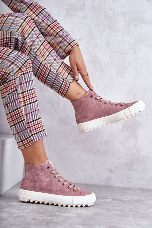 sieviešu puszābaki Big Star siltināti Rozā krāsas EE274113