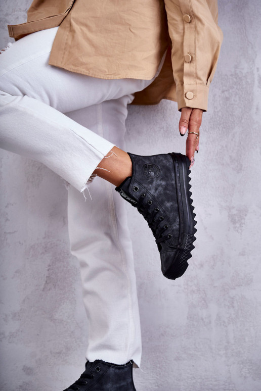 sieviešu puszābaki Big Star siltināti melnas krāsas GG274069