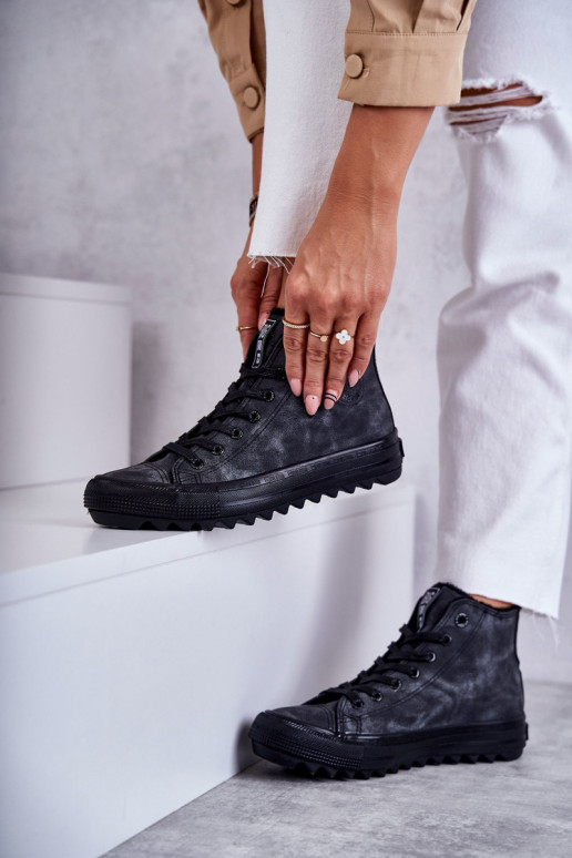 sieviešu puszābaki Big Star siltināti melnas krāsas GG274069