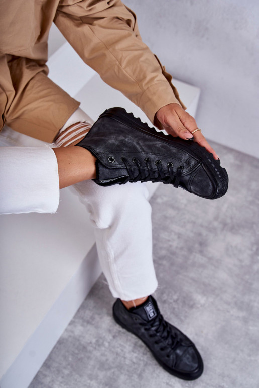 sieviešu puszābaki Big Star siltināti melnas krāsas GG274069