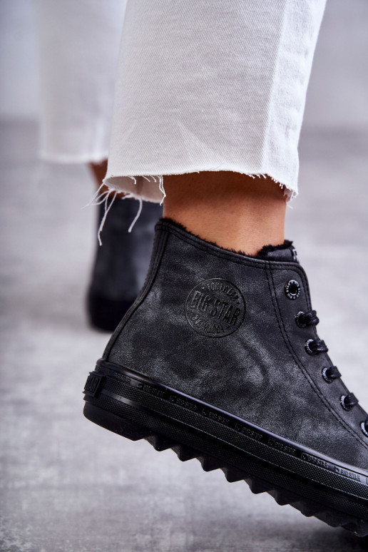 sieviešu puszābaki Big Star siltināti melnas krāsas GG274069