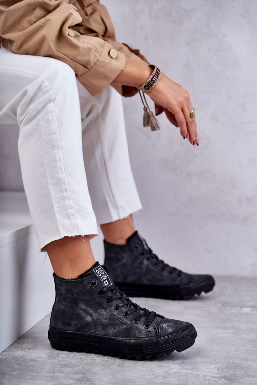 sieviešu puszābaki Big Star siltināti melnas krāsas GG274069