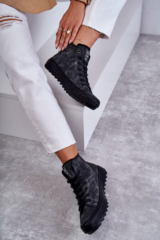 sieviešu puszābaki Big Star siltināti melnas krāsas GG274069