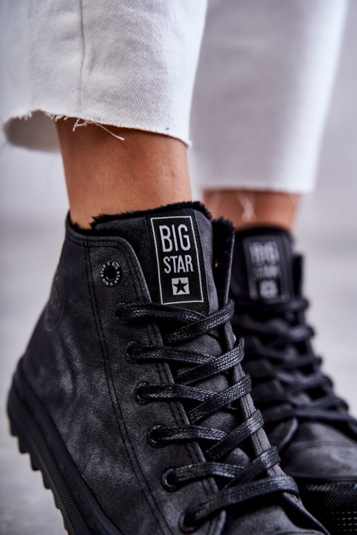 sieviešu puszābaki Big Star siltināti melnas krāsas GG274069